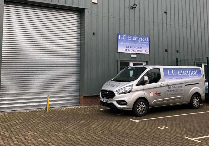 L.C Electrical Contractors van