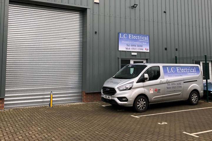 L.C Electrical Contractors van